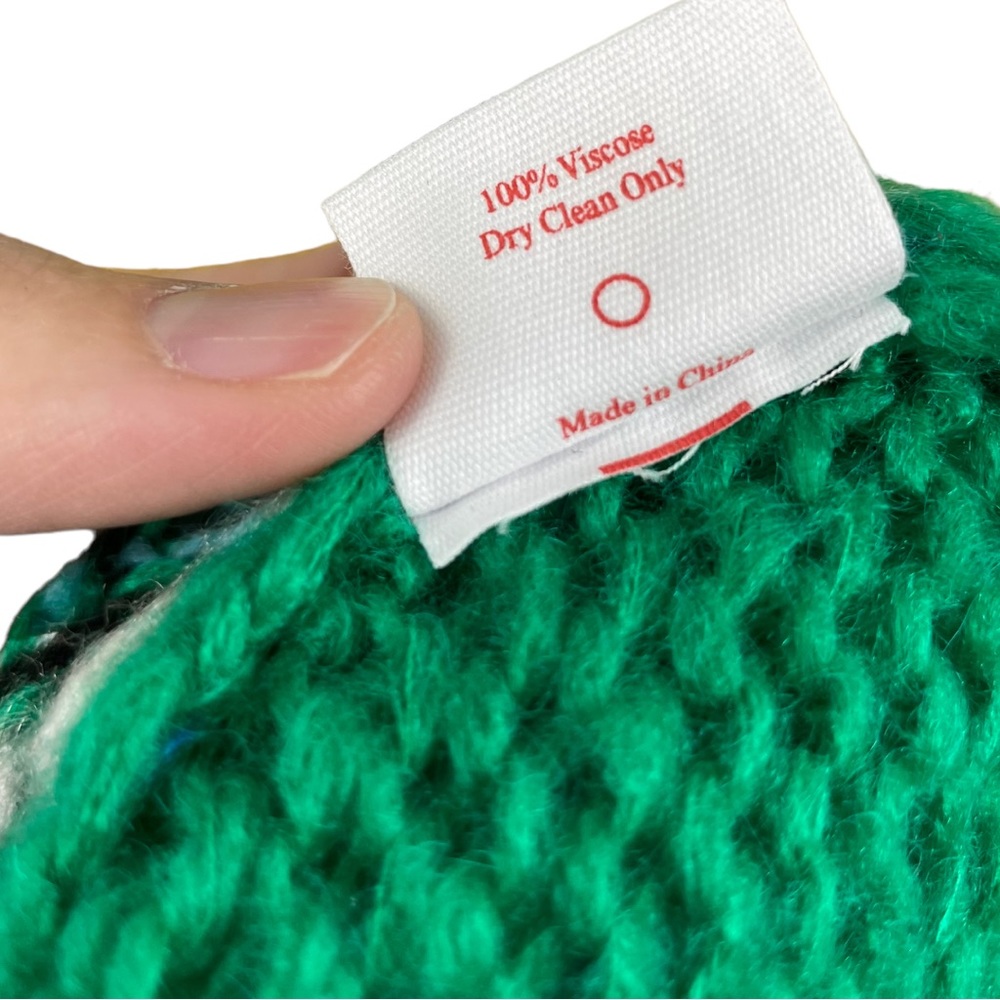Lisa Says Gah Green Multicolor Sweater - Picture 3 of 5
